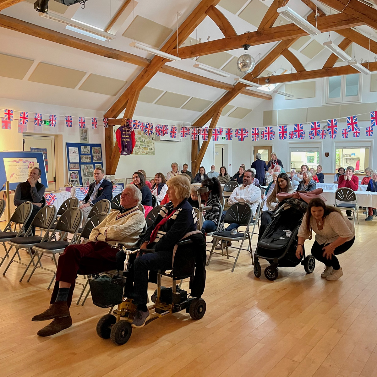 event in the village hall